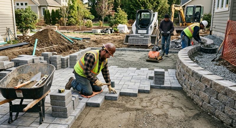 Garden Pavers Installation in Boston, MA
